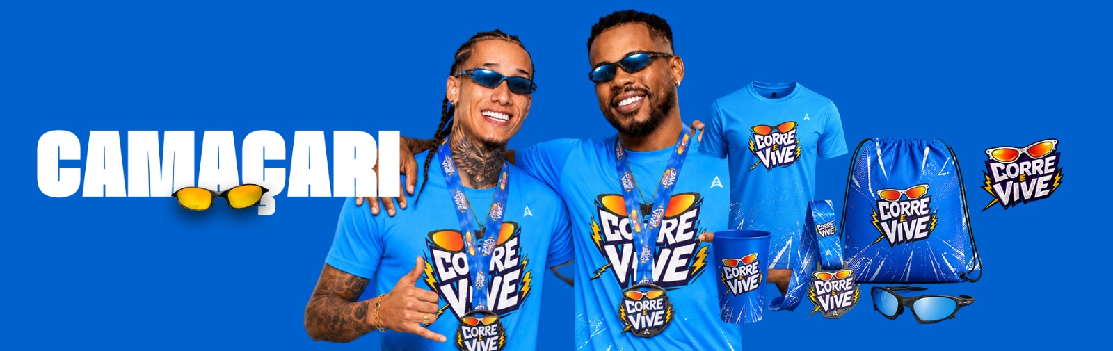Arte do evento Corre e Vive